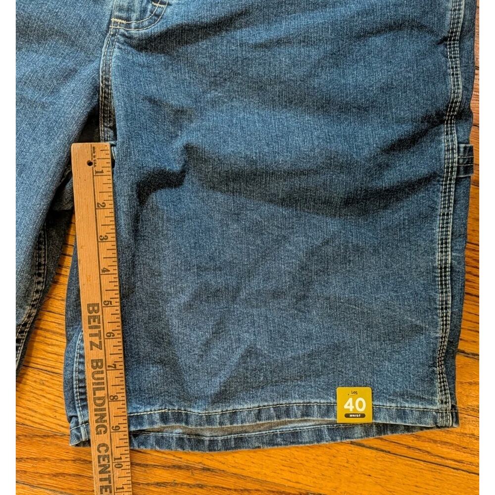 Lee Mens Big & Tall 40 Carpenter Shorts Loose Fit Original Stone Utility Denim - Picture 8 of 8